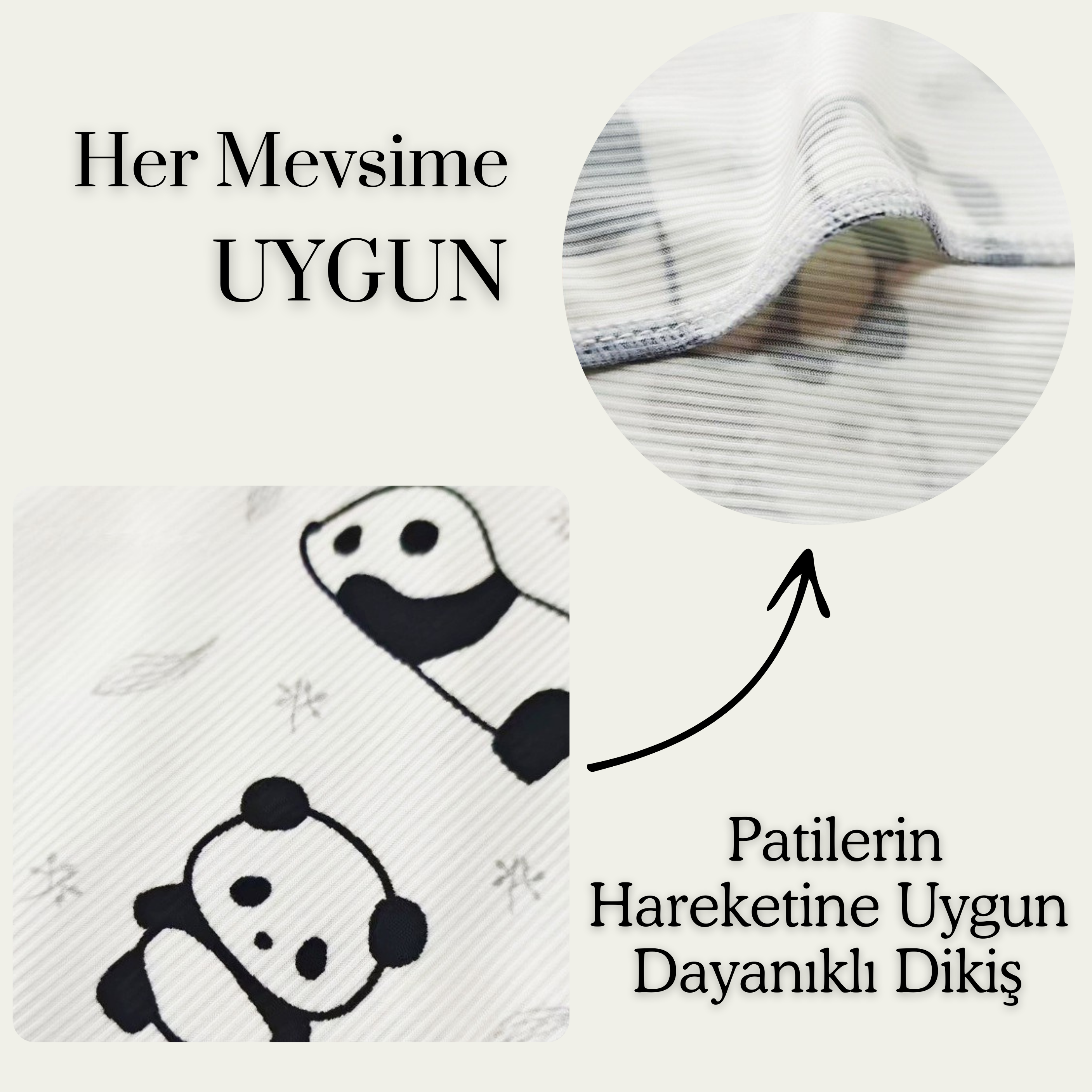 Panda Desenli Tişört