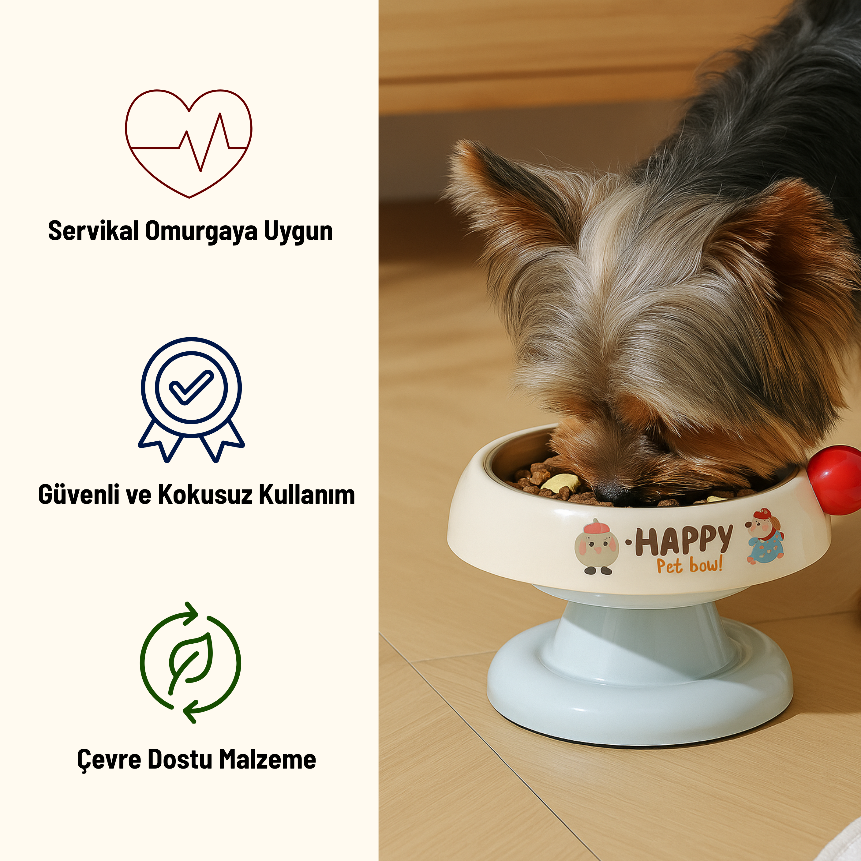 Paslanmaz Çelik Mama Kabı