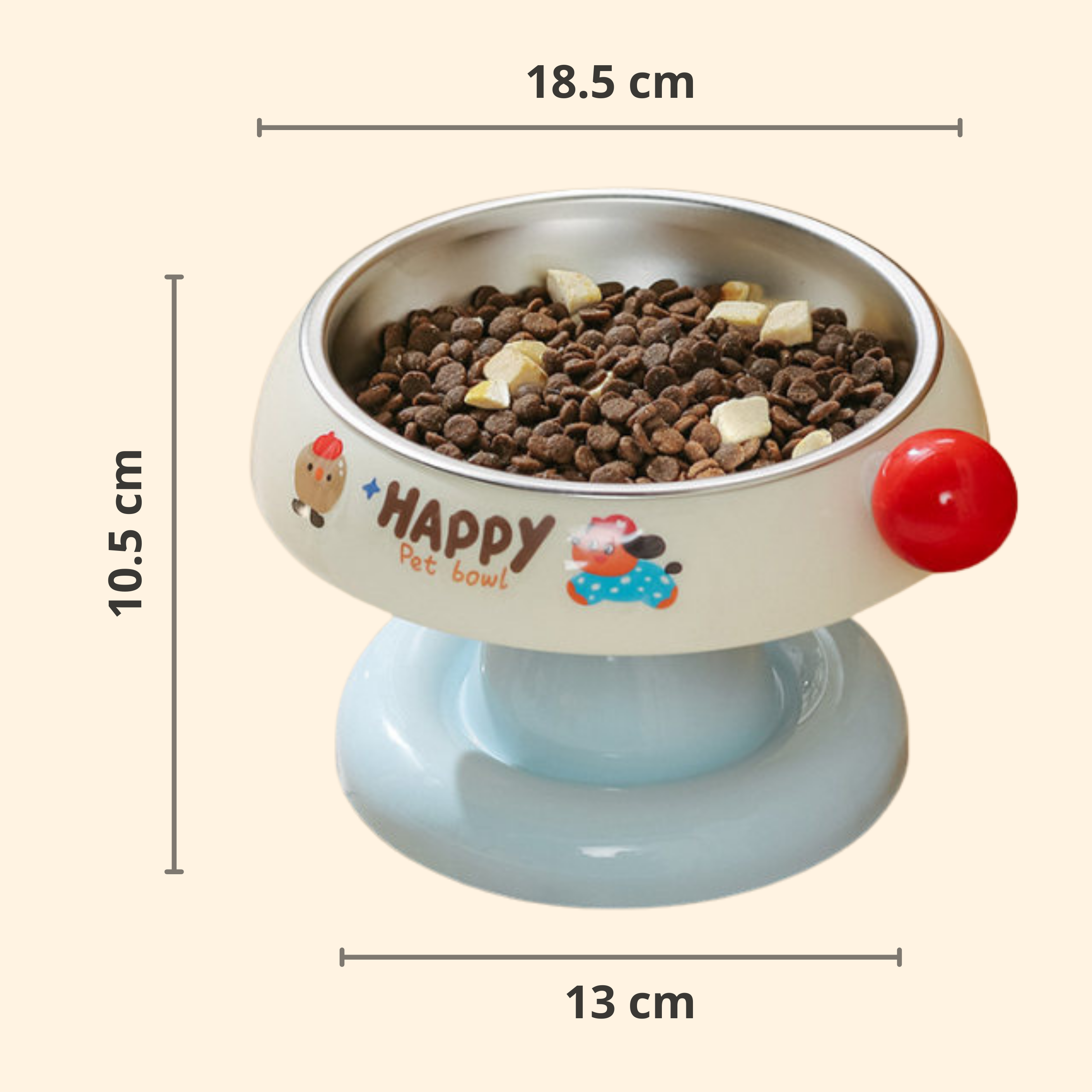 Paslanmaz Çelik Mama Kabı