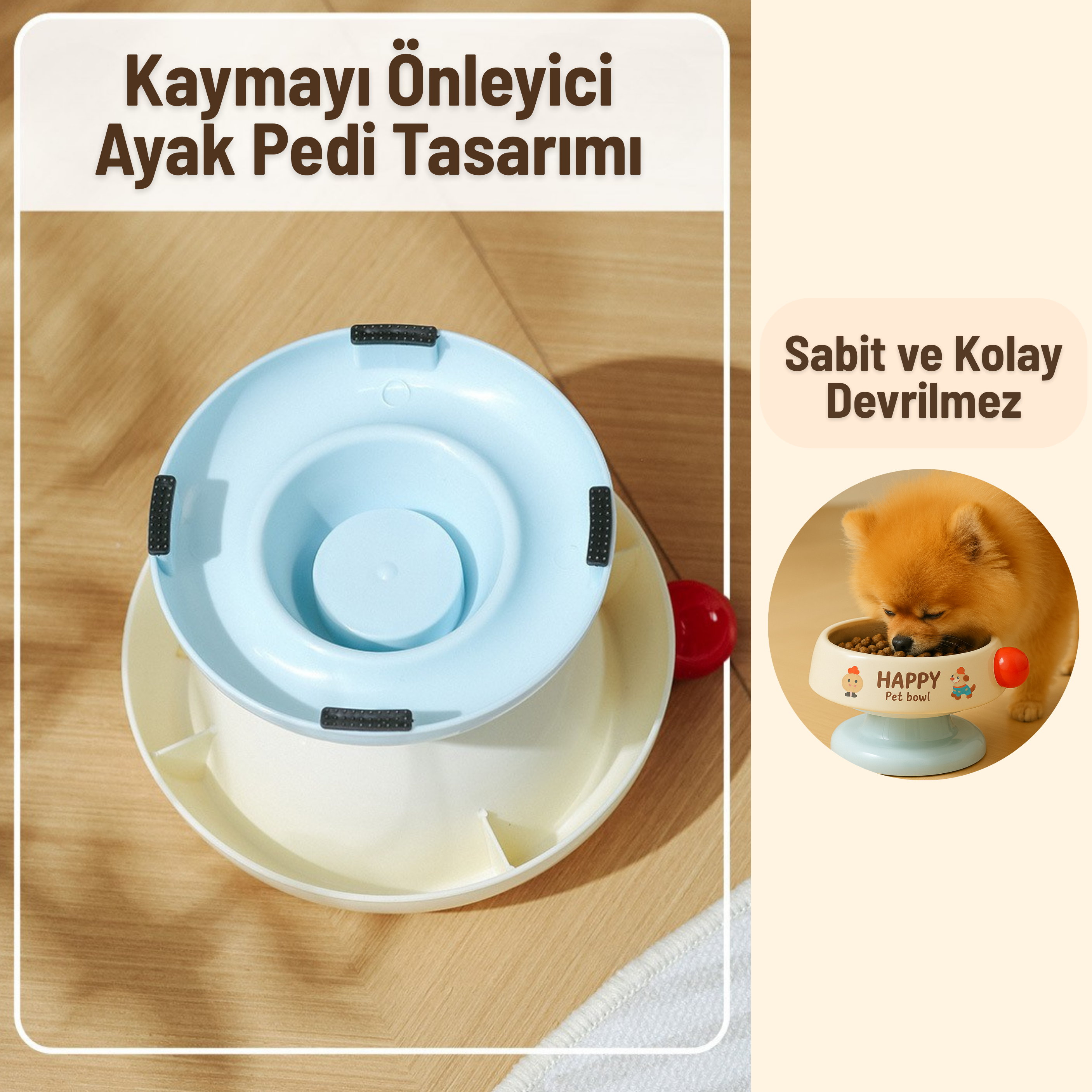 Paslanmaz Çelik Mama Kabı